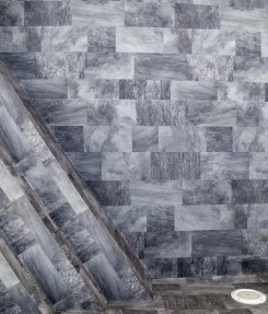 Haogenplast zwembadfolie 3d effect grey