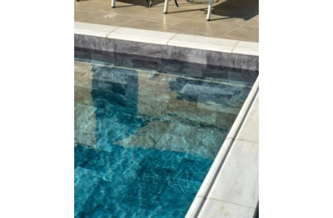 Haogenplast zwembadfolie 3d effect grey