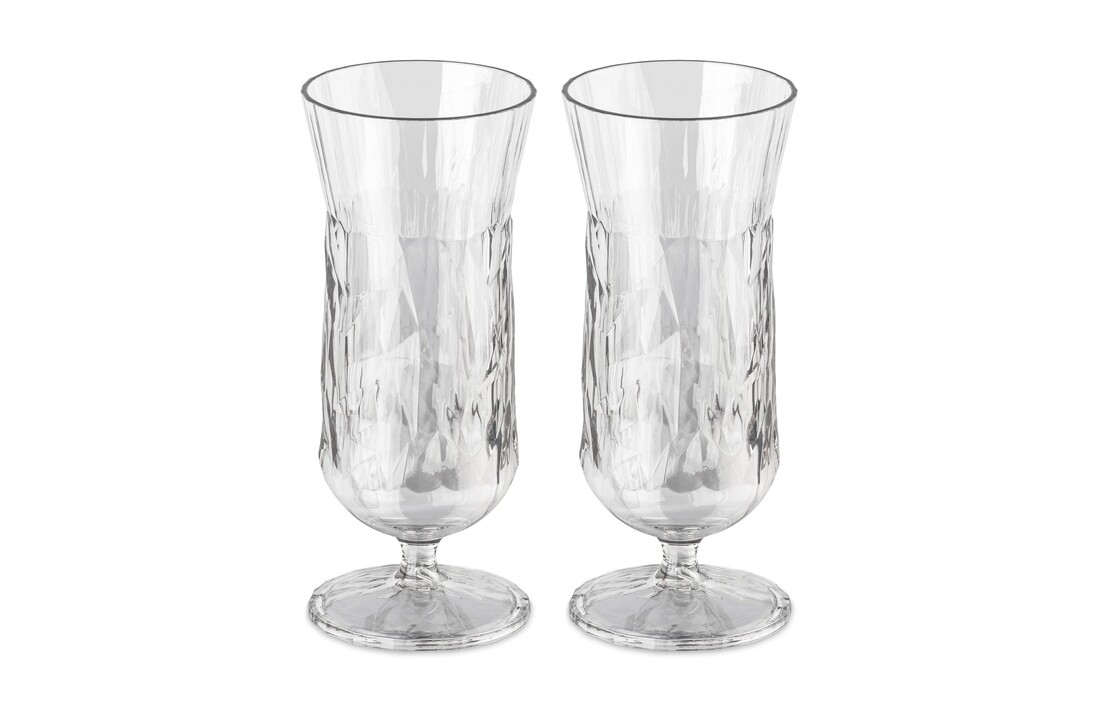 Koziol superglas club No.17 cocktailglas 400 ml set van 2 stuks
