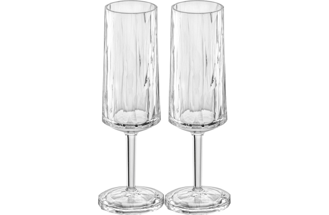Koziol superglas club No.14 champagneglas 100 ml set van 2 stuks