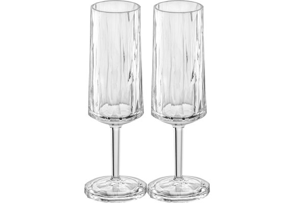 Koziol superglas club No.14 champagneglas 100 ml set van 2 stuks