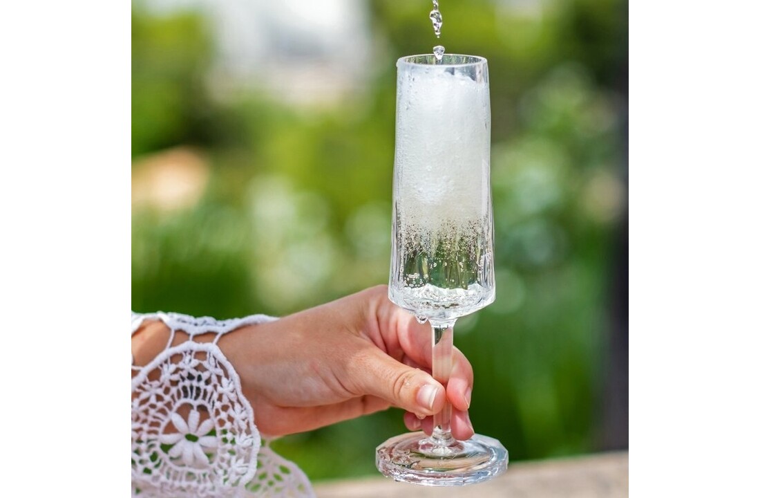 Koziol superglas club No.14 champagneglas 100 ml set van 2 stuks