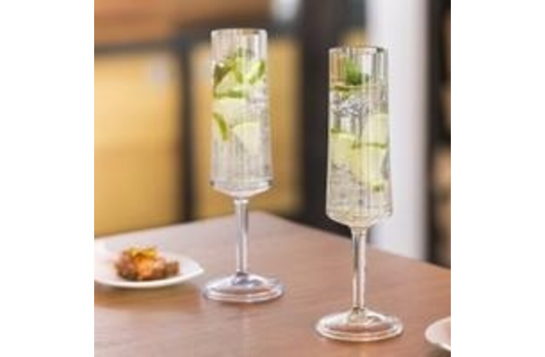 Koziol superglas club No.14 champagneglas 100 ml set van 2 stuks