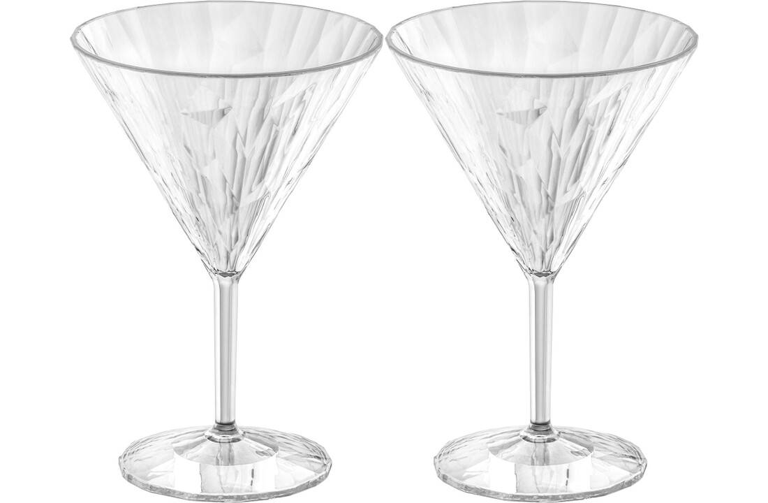 Koziol superglas club No.12 martiniglas 250 ml set van 2 stuks