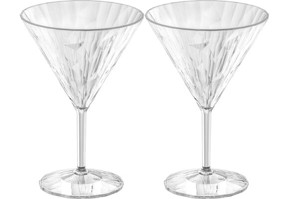 Koziol superglas club No.12 martiniglas 250 ml set van 2 stuks