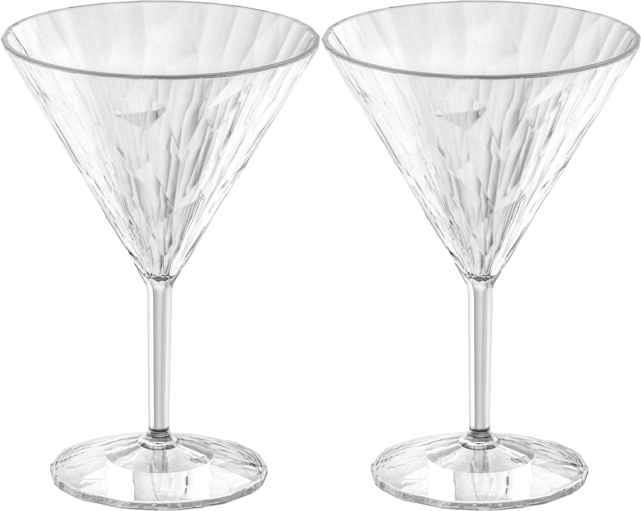 Koziol superglas club No.12 martiniglas 250 ml set van 2 stuks