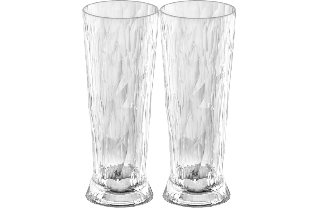 Koziol superglas club No.11 bierglas 500 ml set van 2 stuks