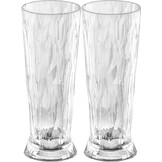 Koziol superglas club No.11 bierglas 500 ml set van 2 stuks