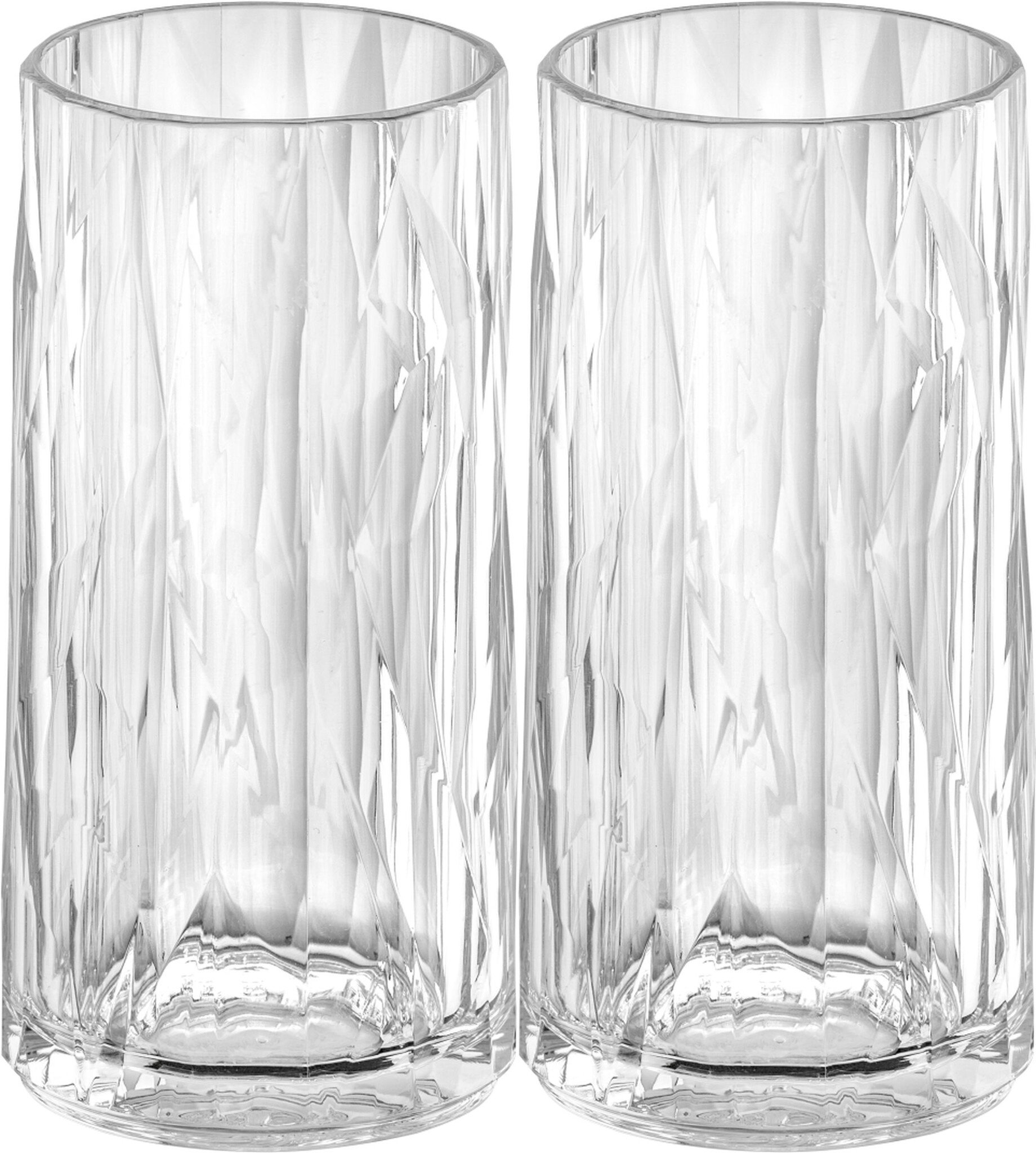 Koziol superglas club No.08 longdrinkglas 300 ml set van 2 stuks