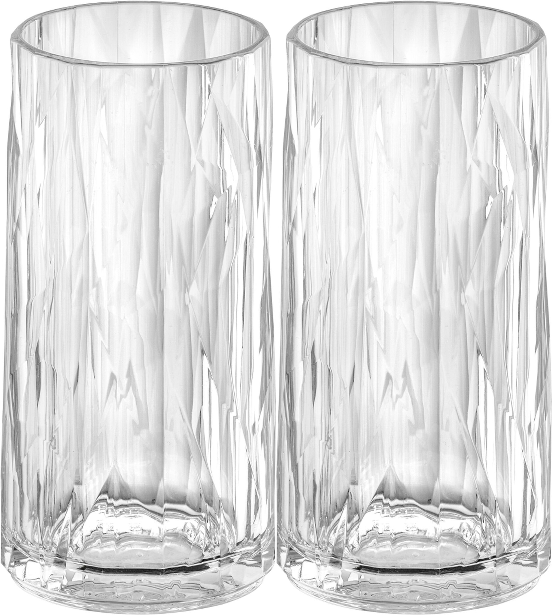Koziol superglas club No.08 longdrinkglas 300 ml set van 2 stuks