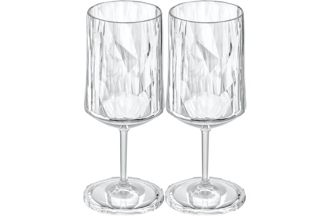 Koziol superglas club No. 04  wijnglas 300 ml - set van 2 stuks.