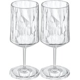 Koziol superglas club No. 04  wijnglas 300 ml - set van 2 stuks.
