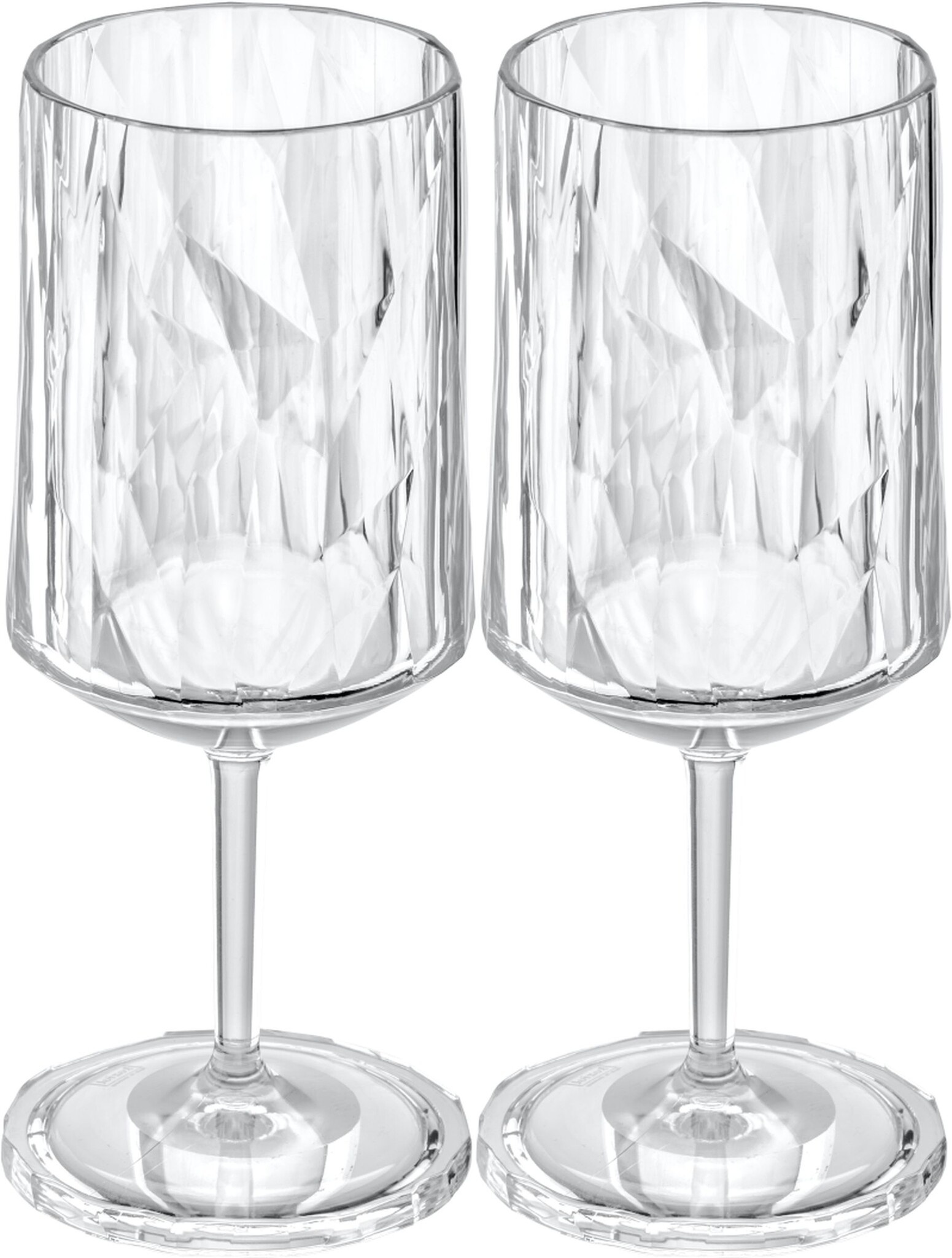 Koziol superglas club No. 04  wijnglas 300 ml - set van 2 stuks.