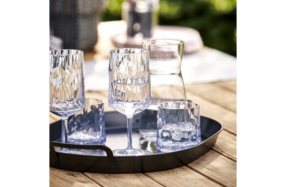 Koziol superglas club No. 04  wijnglas 300 ml - set van 2 stuks.