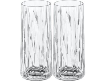 Koziol superglas club No. 03 longdrinkglas 250 ml set van 2 stuks