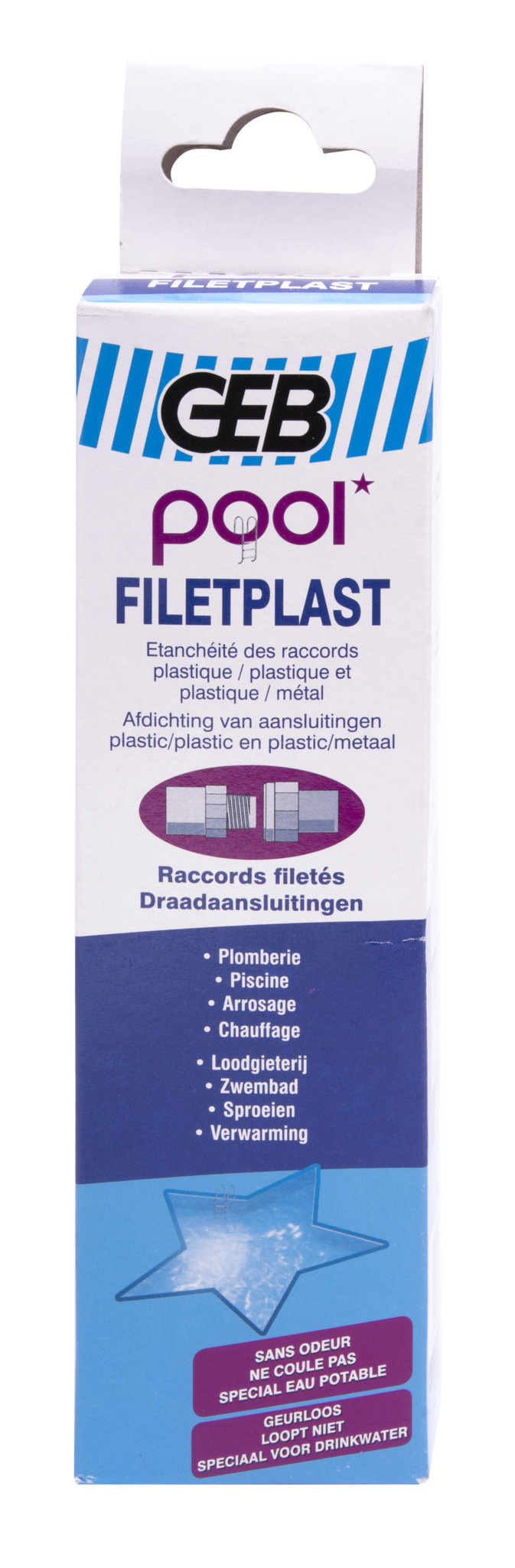 GEB Filetplast afdichtpasta voor kunststof en metaal schroefdraad