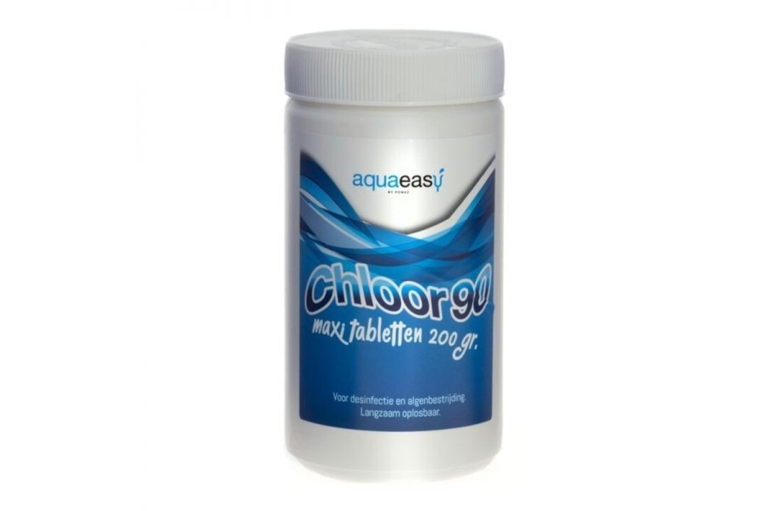 Aqua Easy Chloor 90 maxi-tabletten 200 gram – 1 kg |  Gestabiliseerd chloor