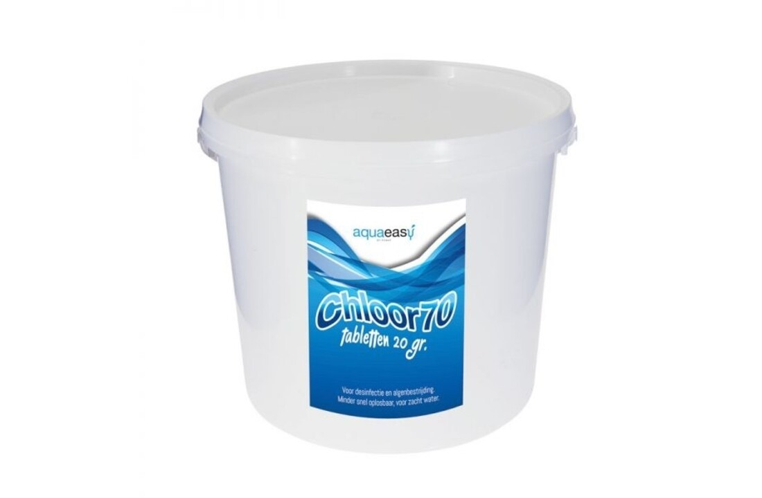 Aqua Easy Chloor 70 tabletten 20 grams – 5 kg | Niet Gestabiliseerd chloor