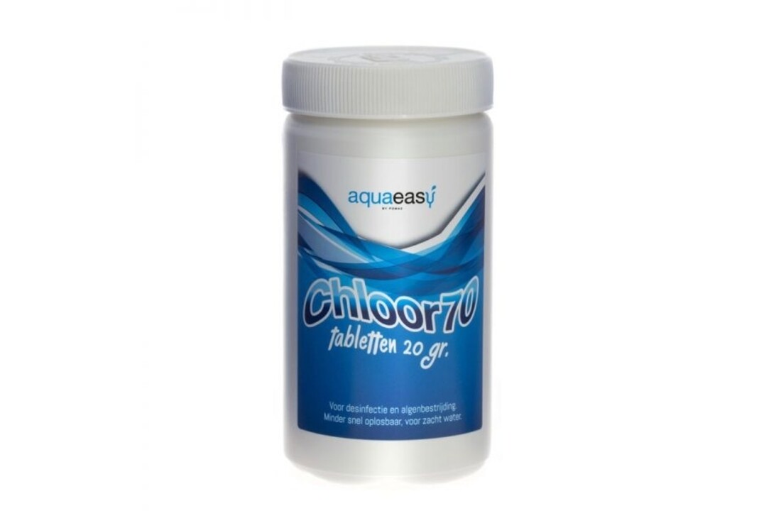 Aqua Easy Chloor 70 tabletten 20 grams – 1 kg | Niet Gestabiliseerd Chloor
