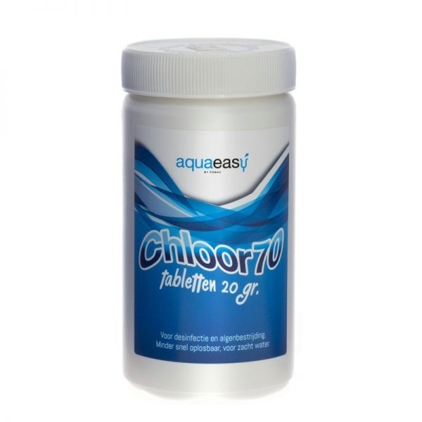 Aqua Easy Chloor 70 tabletten 20 grams – 1 kg | Niet Gestabiliseerd Chloor