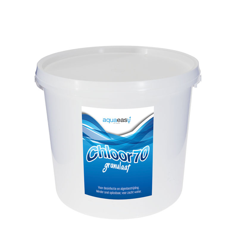 Aqua Easy Chloor granulaat 70 – Shock 10 kg | Niet Gestabiliseerd chloor