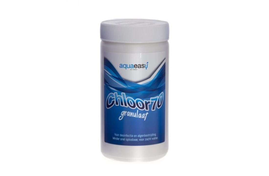 Aqua Easy Chloor granulaat 70 – Shock 1 kg | Niet gestabiliseerd chloor