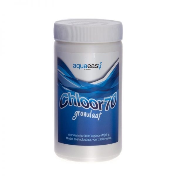 Aqua Easy Chloor granulaat 70 – Shock 1 kg | Niet gestabiliseerd chloor