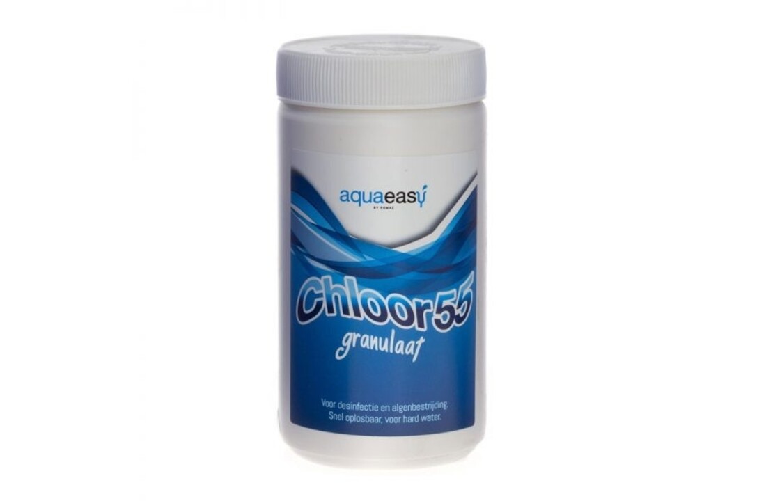 Aqua Easy Chloor granulaat 55  – Shock 1 kg | Gestabiliseerd chloor