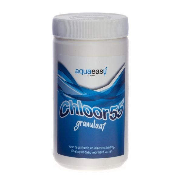 Aqua Easy Chloor granulaat 55  – Shock 1 kg | Gestabiliseerd chloor