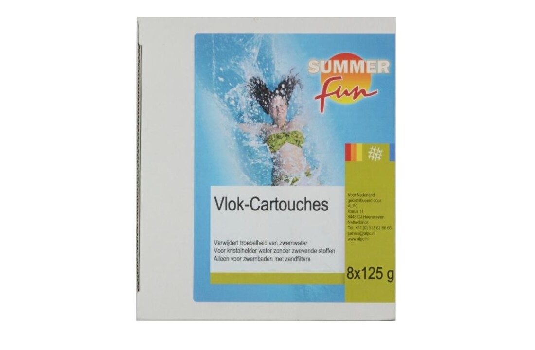 Summer fun vlok cartouche 1 kg vlokcartouches 8 x 125 gr.