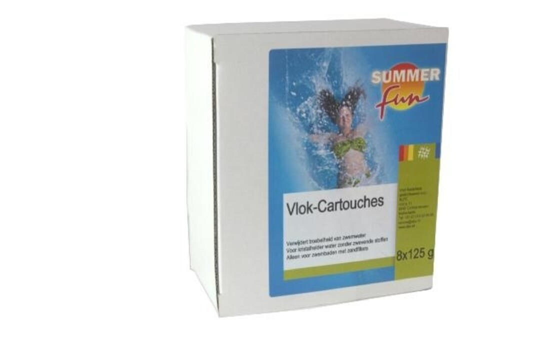 Summer fun vlok cartouche 1 kg vlokcartouches 8 x 125 gr.