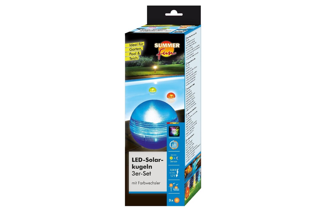 Summer fun solarbol LED verlichtingset 3 stuks