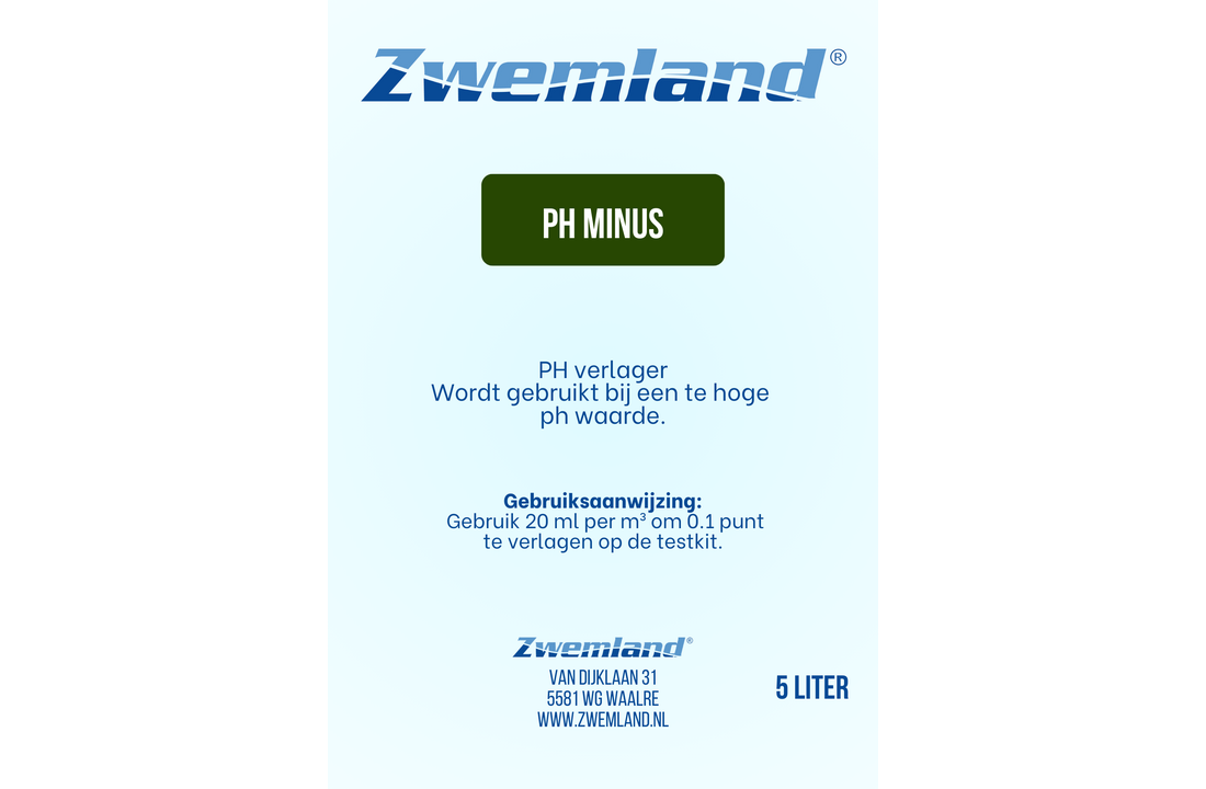 Zwemland pH Minus 5 Liter