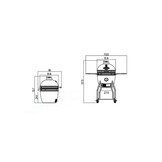 Kamado Barbecue 16 Inch Medium | Houtskool BBQ