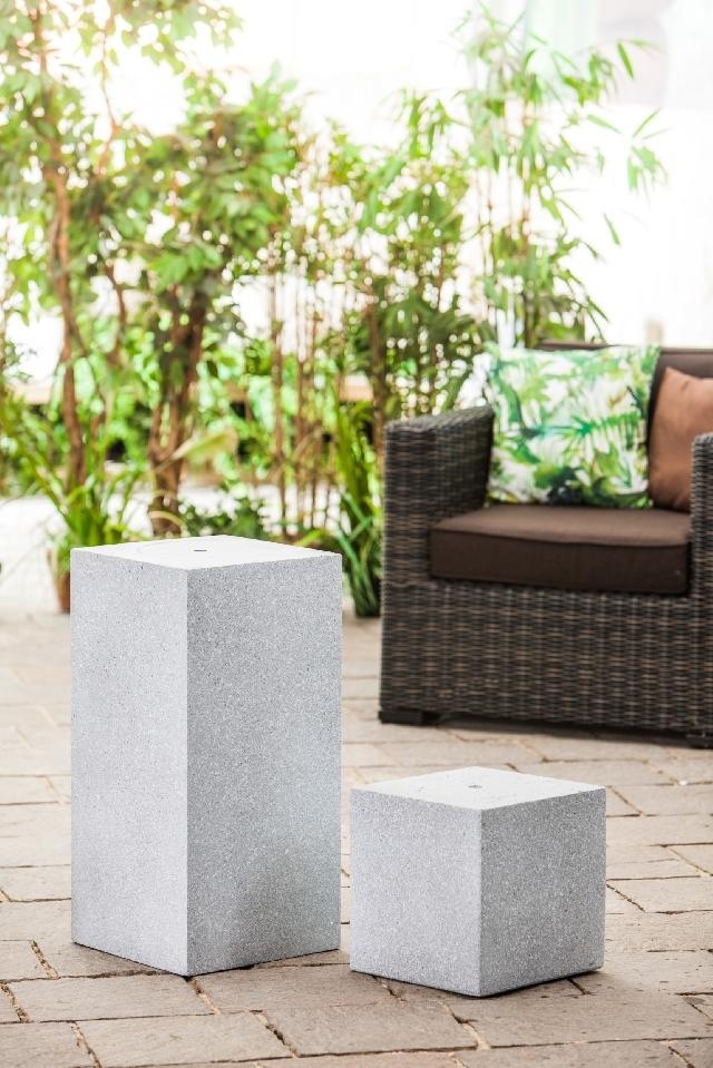 Heissner terras fontein sokkel toren graniet