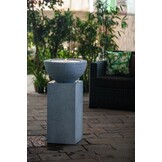 Heissner terras fontein sokkel toren zwart