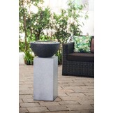 Heissner terras fontein sokkel toren zwart