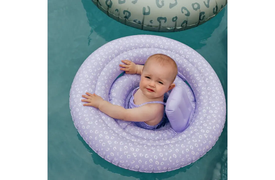 Baby Float Lila Panterprint 0-1 jaar