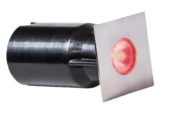 Heissner spot vlonderverlichting 3W RGB RVS vierkant