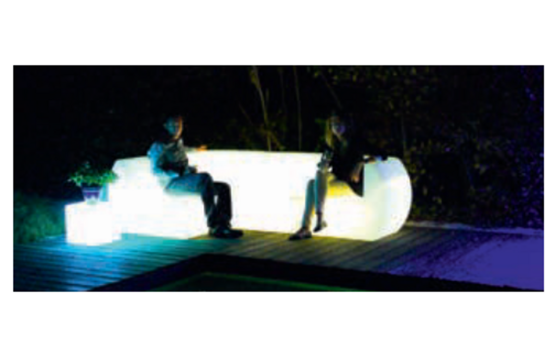 Lounge bank met verlichting