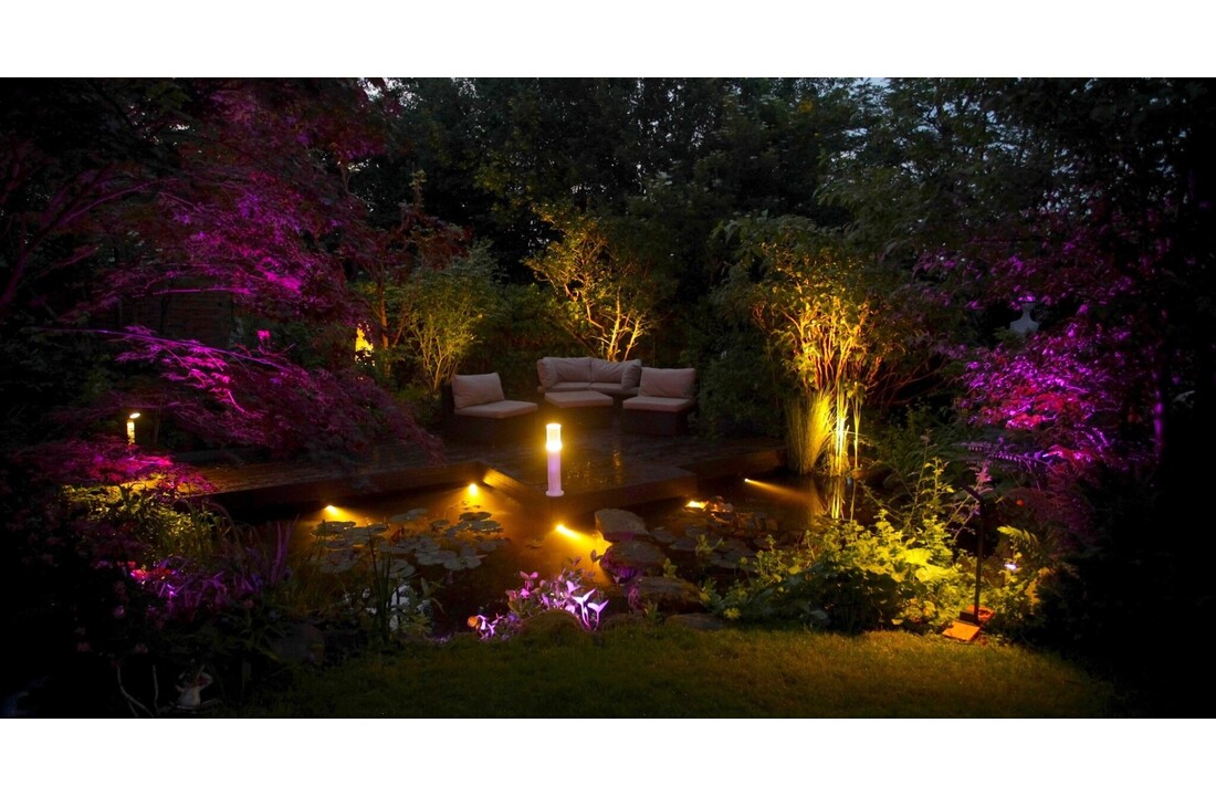 Heissner spot tuinlamp 7W warm wit metaal