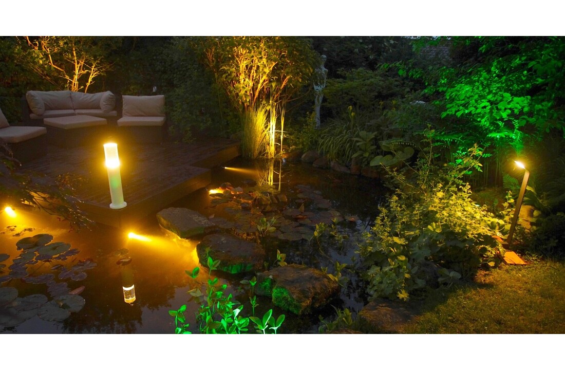 Heissner spot tuinlamp 7W warm wit metaal