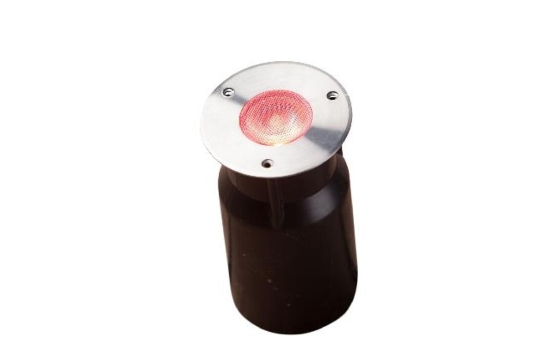 Heissner spot vlonderverlichting 3W RGB RVS rond