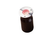 Heissner spot vlonderverlichting 3W RGB RVS rond