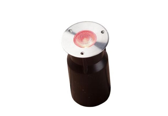 Heissner spot vlonderverlichting 3W RGB RVS rond