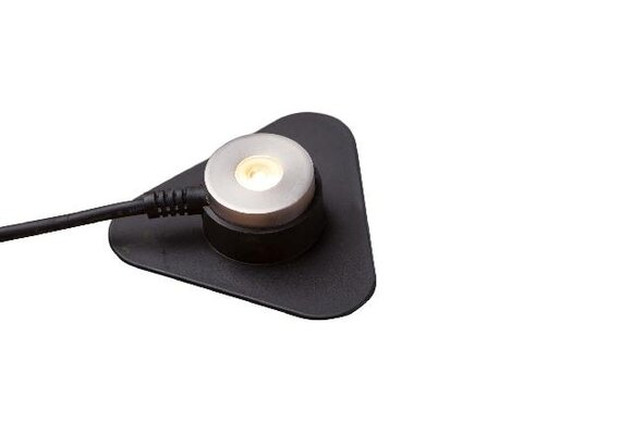 Heissner spot waterval 1W warm wit RVS
