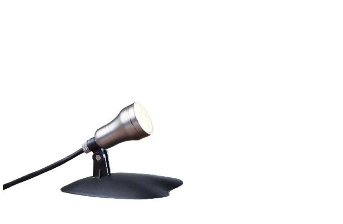 Heissner spot 4W warm wit metaal