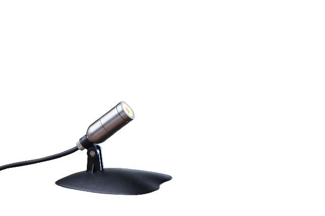 Heissner spot 1W warm wit metaal