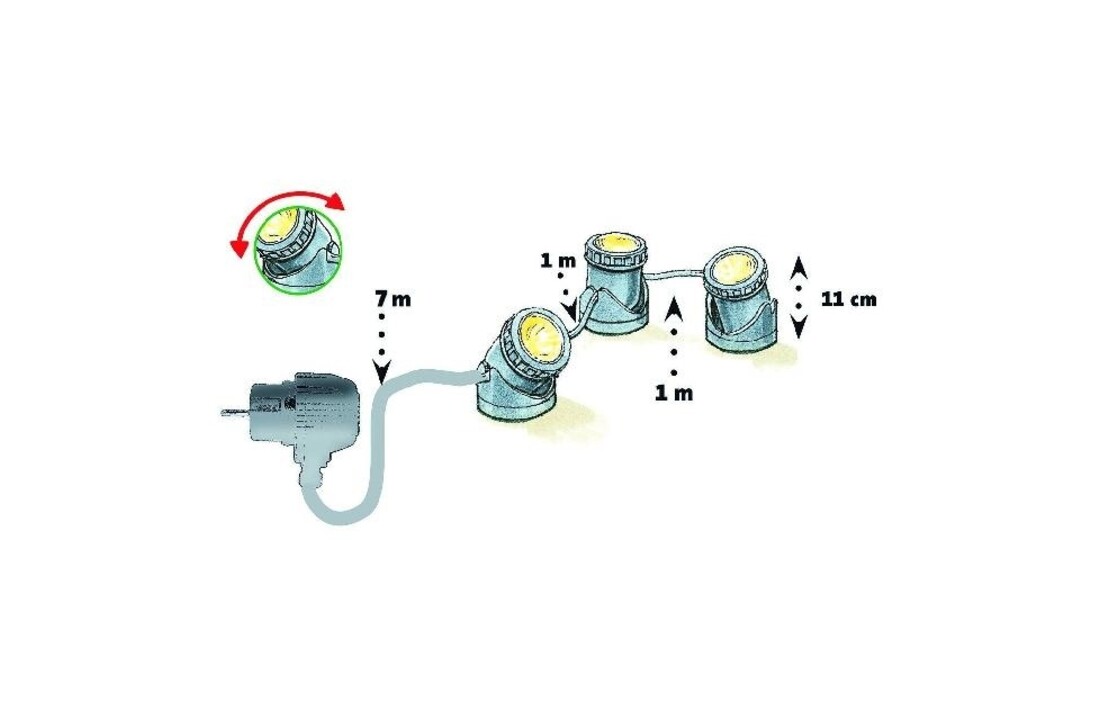 Heissner vijververlichting LED onderwater set