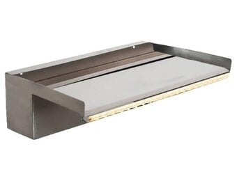 Heissner waterval element roestvrij staal met LED, 30 cm